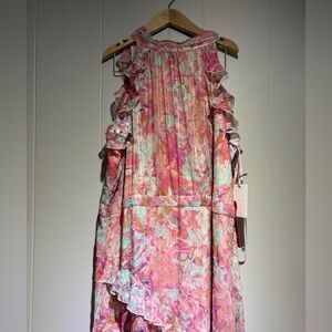 NWT Alex Marie Fiona dress pink ruffles 24W